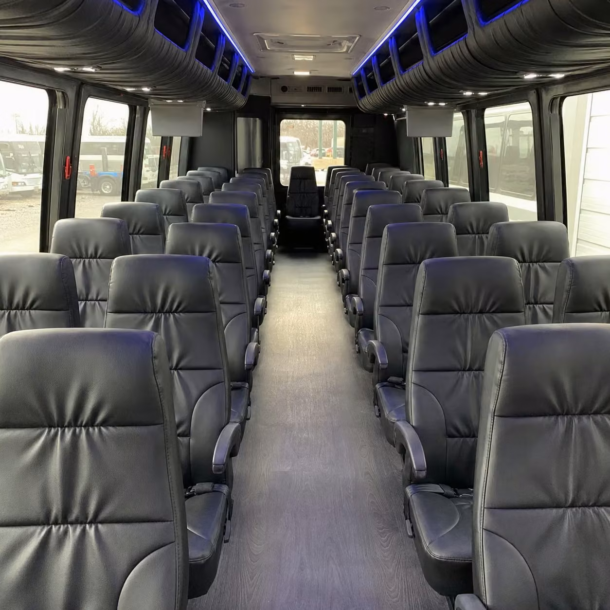 25 passenger minibus interior