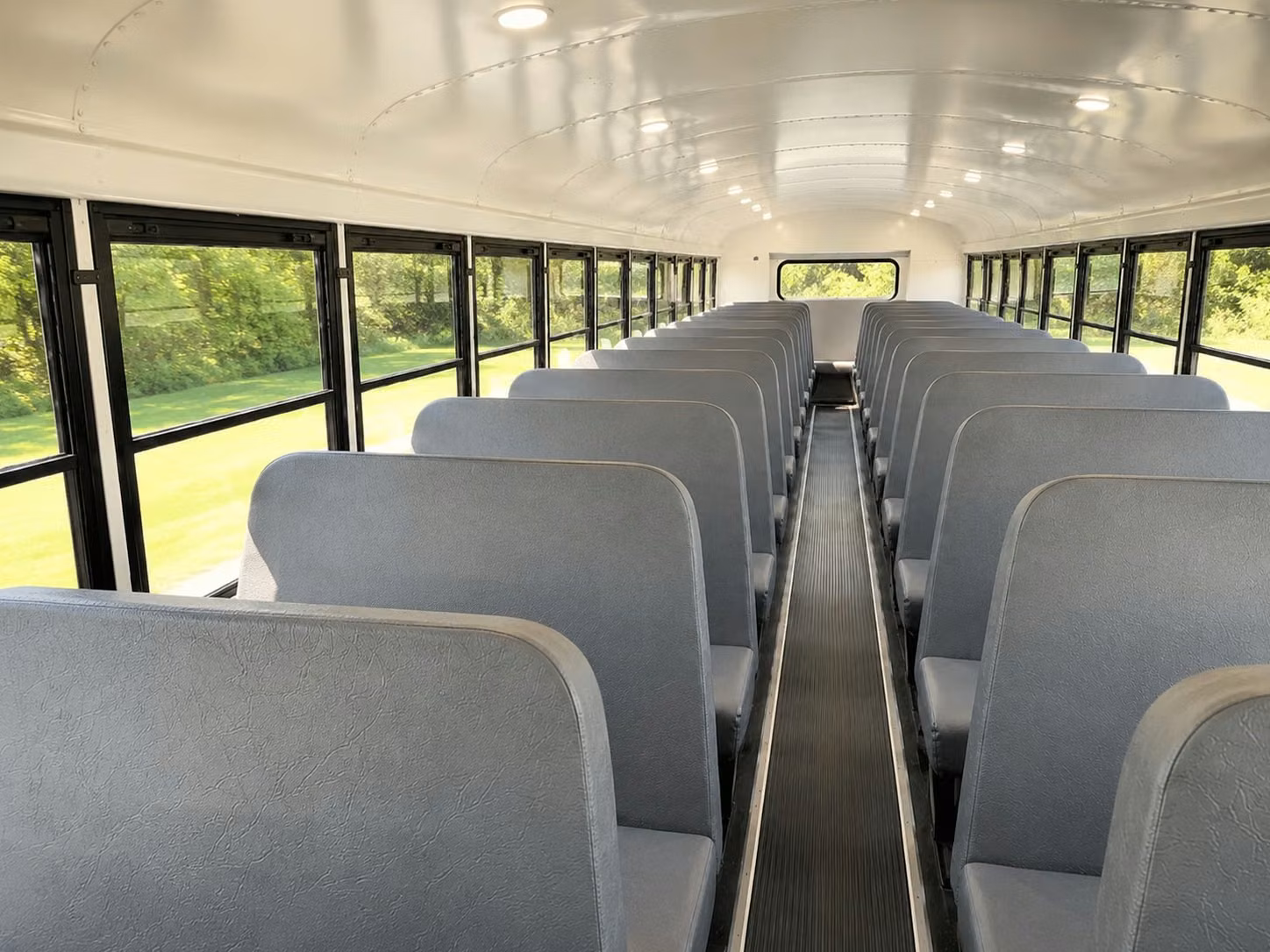 school bus inside